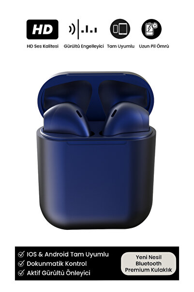 GLOBTEL Kablosuz Bluetooth Kulaklık İos Android Tüm Cihazlara Uyumlu inpods 12 V5.0