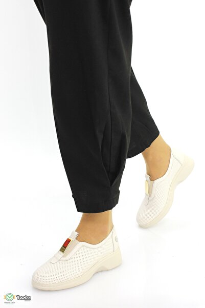 Mammamia Kadın Ortopedik Hakiki Deri Bağcıksız Yazlık Ayakkabı M26YA7270