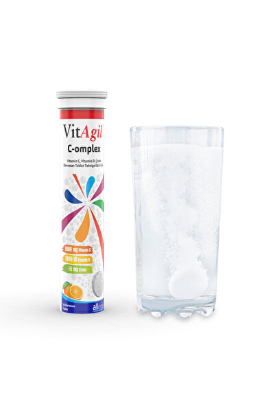 Vitagil Vitamin C + D ve Çinko | C-omplex 20 Efervesan Tablet