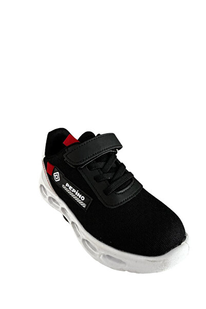 pepino Py23-1213 Black White Red Boys' Sports Shoes Black White