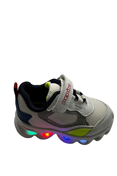 pepino By23-1253 Boy's Walking Shoes - White Navy Blue Saks