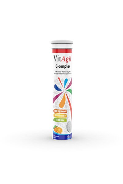 Vitagil Vitamin C + D ve Çinko | C-omplex 20 Efervesan Tablet