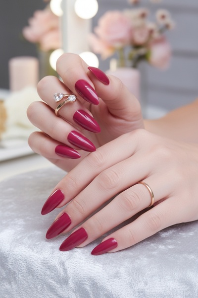 Easy Beauty 24 Adet Renkli Badem Takma Tırnak 814