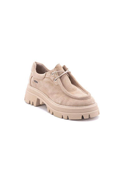 Venüs 2353004K Women's Suede Shoes Beige