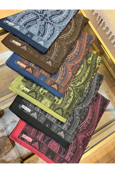 YILDIZ SCARFS Retro Ethnic Pattern Soft Cotton Shawl