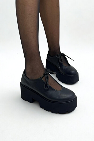 inizio Black Skin Women's Loafer P9067