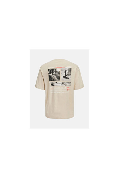 Jack & Jones Ανδρικό μπλουζάκι Jack&Jones 12214444 Tee SS Crew μπεζ