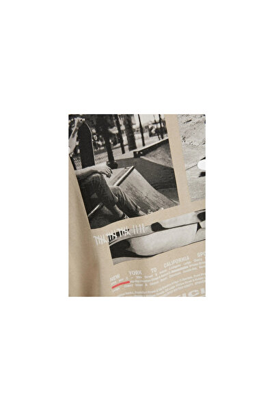 Jack & Jones Ανδρικό μπλουζάκι Jack&Jones 12214444 Tee SS Crew μπεζ