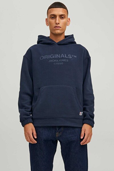 Jack & Jones Jack&Jones Jorslope Флісова кофта 12216573 Чоловіча синя кофта Lacivert