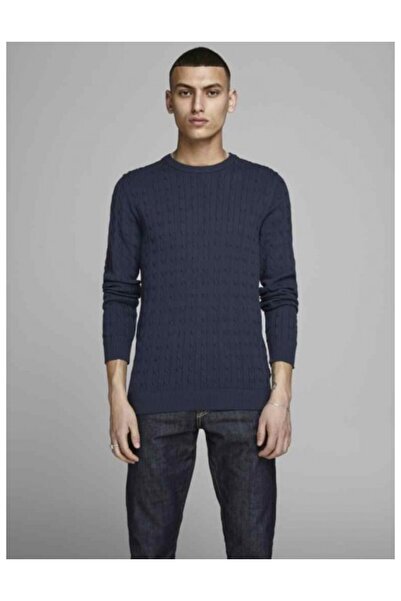 Jack & Jones Jack&Jones Jprrichard Knit Crew 12155363 Men's Sweater Navy Blue