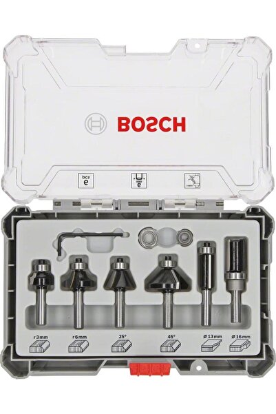 Bosch Freze Seti 6 Parça Karışık 6 mm