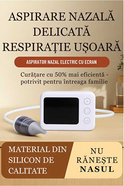 AdriMar Aspirator Nazal Electric pentru Sugari, 5 Trepte de Putere, Aparat pentru Curatarea Mucozitatilor