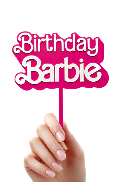 DECOROMA Decor pentru tort cu tema Barbie pentru ziua de naștere (Decor pentr...