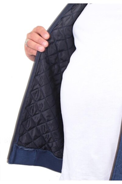 MocGrande Large Size Zippered Cardigan Diamond 23281 Marine