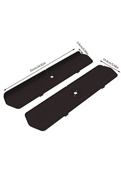 Choice 24inch Black 24/29.5inch Faucet Drain Pad Kitchen Household Anti-Splas...