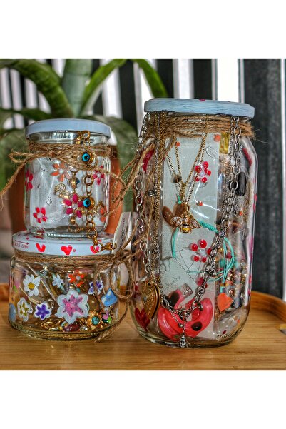 QERMA KÜPE Kavanozu ( En Az 10 Adet Küpe ) PİNTEREST GOLD SİLVER KARIŞIK Sadece Küpe Takı Kavanozu (s)