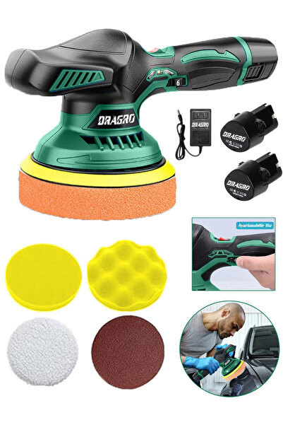 Dragro Alman 598 Vf Orbital Devirli Kömürsüz Akülü Araç,Parke,Mermer,Ahşap Po...