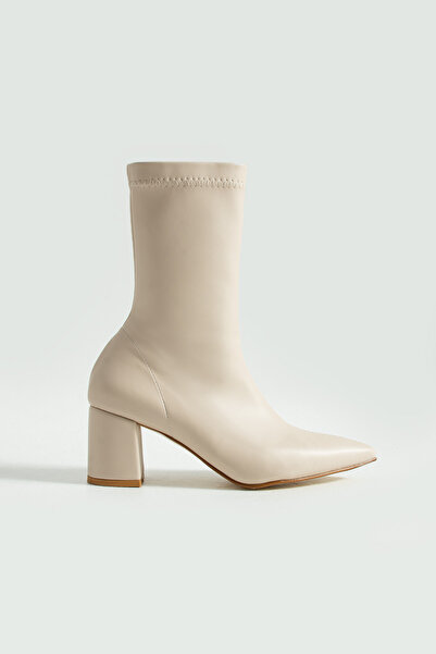 Bufu Silvia Kadın Streç Sivri Burun Topuklu Bot