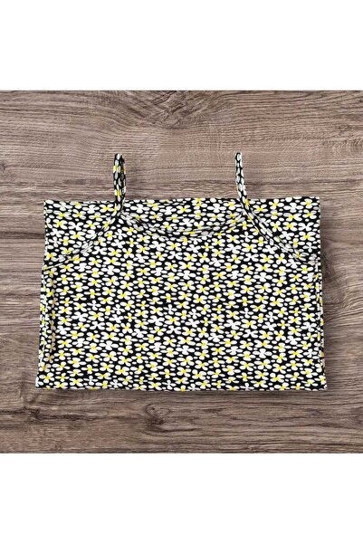 ESTA STORE Colorful Floral Patterned Tank Top with String Straps