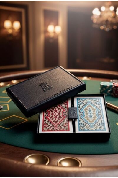 muibazaar بطاقة ورق مقوى بلاستيكية غير قابلة للكسر مع نمط سجادة، ورق لعب قابل...