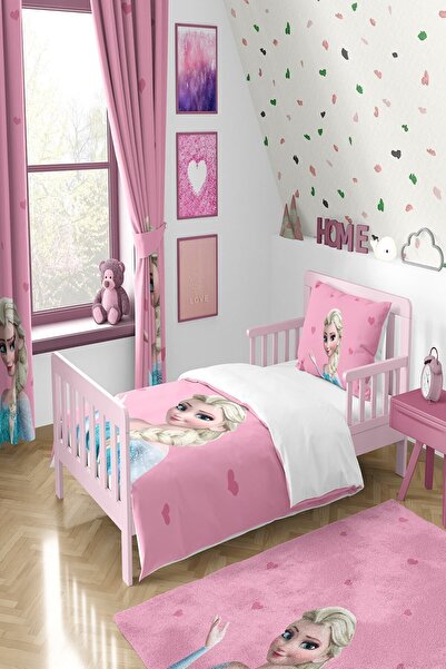 Talia Home Elsa Desenli Elsalı Nevresim Takımı TLAN-069