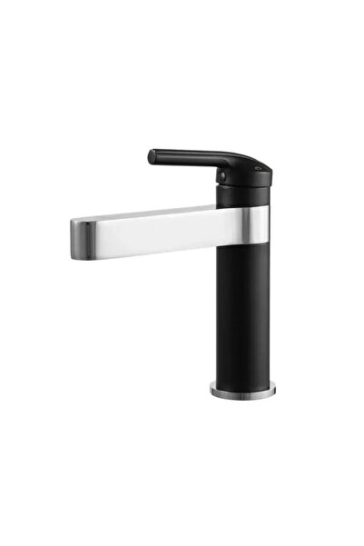 KORMAN TECHNIK Faucet Lavatory, Brass Sanitary, Black, OD/2019