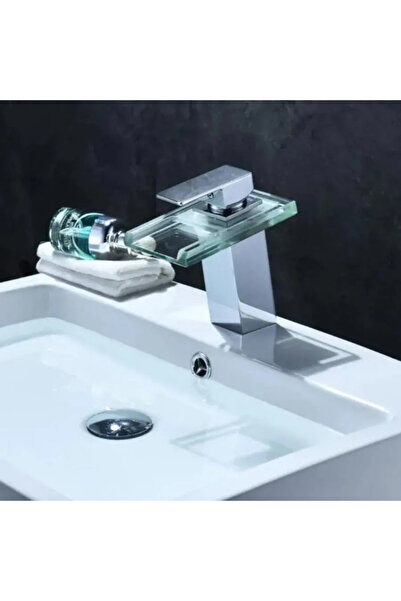 KORMAN TECHNIK Baterie lavoar, aliaj și sticlă, crom, culoare în funcție de temperatura apei