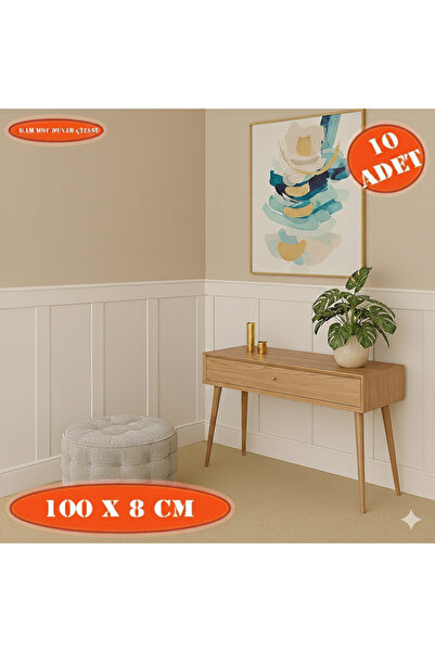 Nym Concept İskandinav Duvar Çıtası 100cm X 8Cm (10 ADET) Çocuk Odası Duvar Dekorasyonu Çıtası