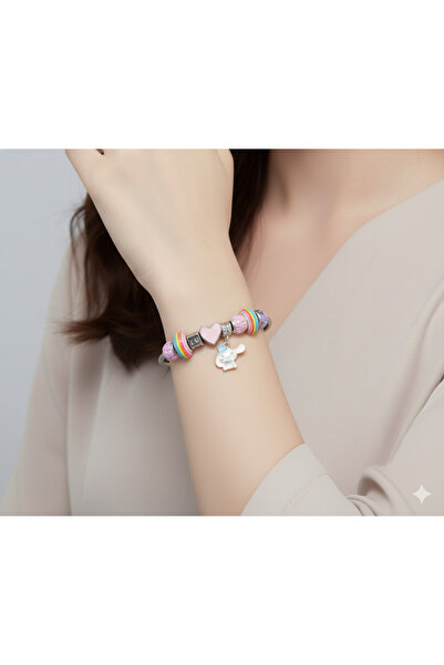 Meyra Accessories Sanrio Cinnamoroll Diy Charm Kendin Yap Pandra Çelik Bilekl...