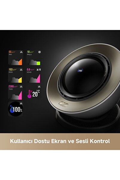 Dreame Airpursue Hızlı Vaccumix Virus Polen Temizleme Pm20 Hot&cool Hava Temizleme Cihazı