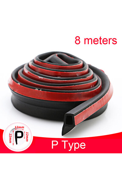 Choice شريط ختم باب السيارة من النوع P بطول 8 أمتار، شرائط ختم مطاطية لباب ال...