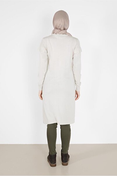 Alvina Flawed Cuffs Elastic Tricot Tunic 42041