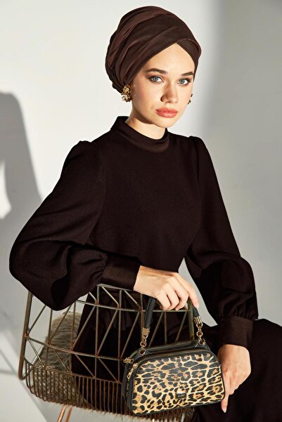 Alvina Λεπτομερές φόρεμα με ζώνη κρεπ - 45137