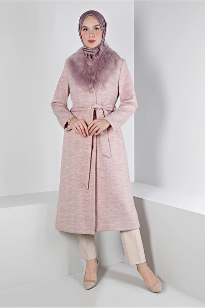 Alvina Buttoned Fur Coat 90383