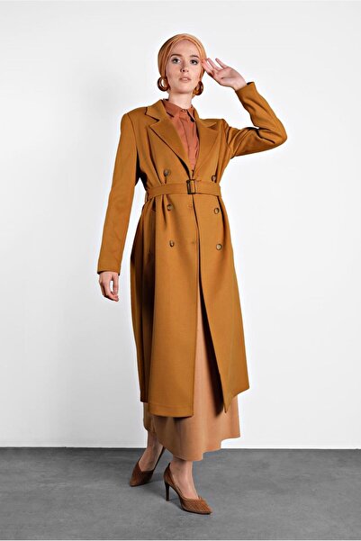 Alvina DÜĞMELİ KEMERLİ KAŞE KABAN 90003