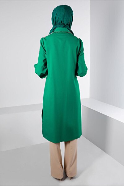 Alvina PLAID DETAIL BUTTONED TUNIC 43261