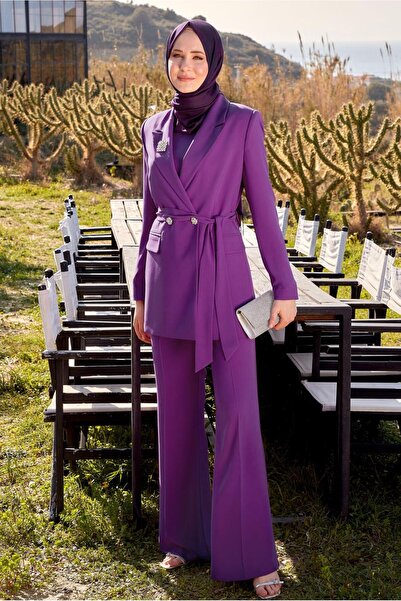 Alvina BROŞ DETAYLI PANTOLONLU TAKIM 30444