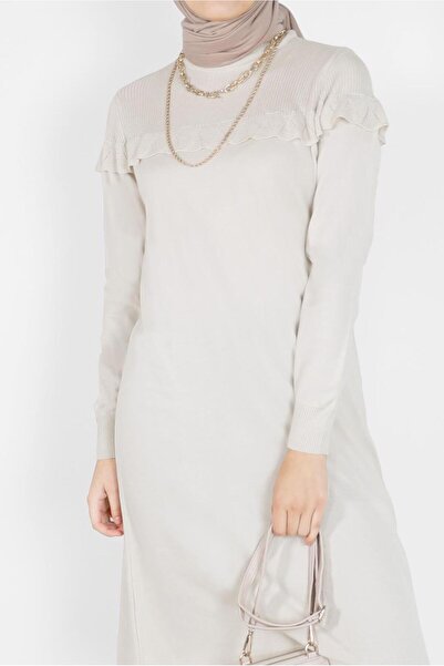 Alvina Flawed Cuffs Elastic Tricot Tunic 42041