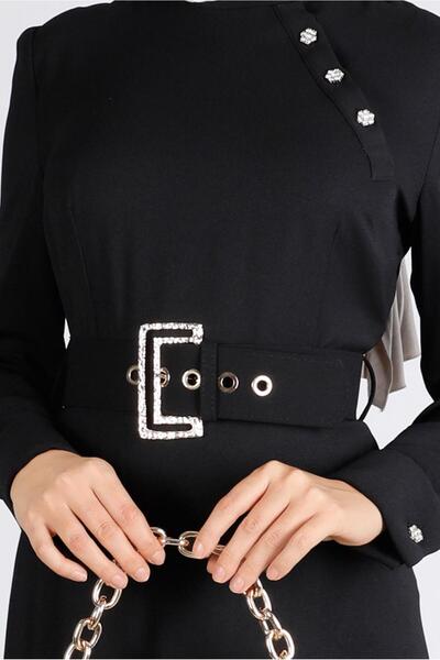 Alvina KEMERLİ DÜĞMELİ ELBİSE 43382