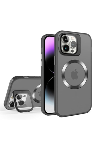 Timebox Προστατευτική θήκη για iPhone 15 Pro Max Magsafe Κάμερα με βάση, μαύρη