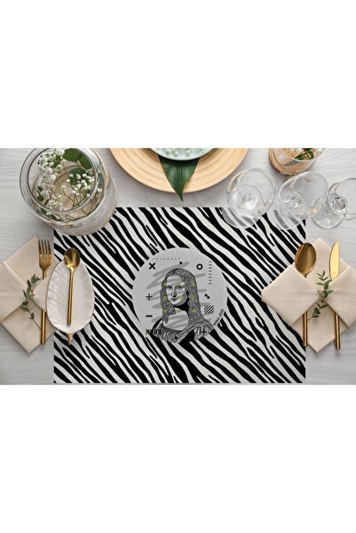 Adawall Iconic People Set of 4 - 35X50Cm Linen Fabric, National Wash and Coloring Certificate