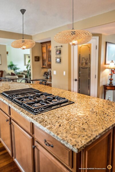 burenze Modern Nordic Tasarım Bamboo Avize Iskandinav Hasır Avize 1.sınıf Kalite Çap Ferahlık Katar