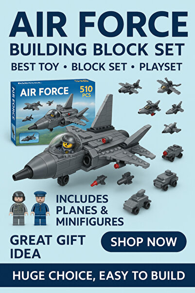 Generic Warship Aircraft Building Blocks 510 PCS Military Model Set with Fighter Jets STEM Toys for Kids 6+