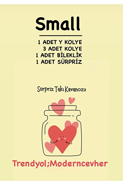 STAİNLES Takı kavanozu