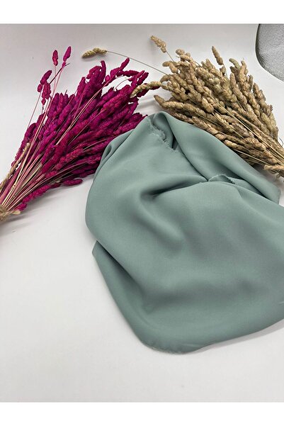 Kumaş Sevdası Çarşaflık Feracelik Medine İpeği Mint Yeşili