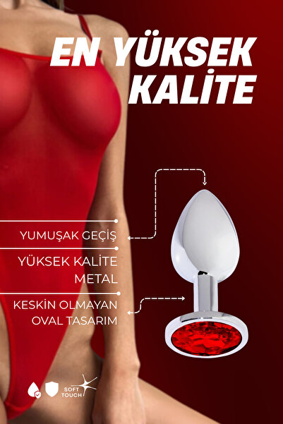 TOYZNTOYZ Garantili Telefon Kontröllü Vibratör + Orta Boy 8 cm Anal plug