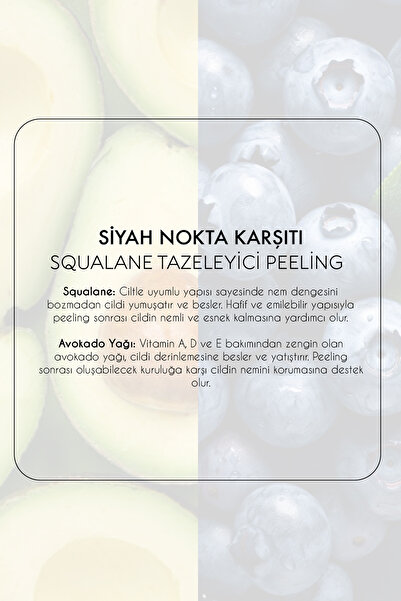 Polente Natural Squalane Tazeleyici Peeling-siyah Nokta Karşıtı (50 ML)