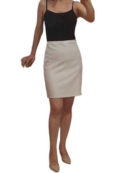 PARSGİYİM High Waist Lightweight Lycra Above Knee Pencil Skirt