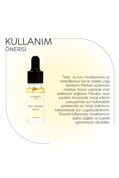 Polente Natural Tırnak & Kütikül Bakım Yağı - Besleyici, Güçlendirici (10 ML)