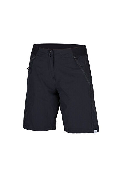 NORTHFINDER Pantaloni scurți de ciclism 2 în 1 pentru femei cu elastic interior, negri